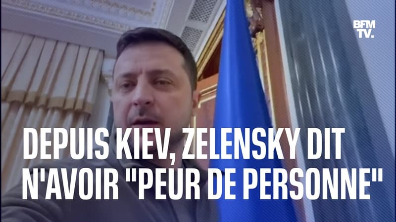 Volodymyr Zelensky: “Je reste à Kiev, je ne me cache pas et je n’ai peur de personne”