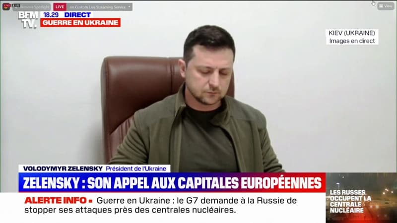 Volodymyr Zelensky observe une minute de silence “pour honorer la mémoire de tous ceux qui sont morts”