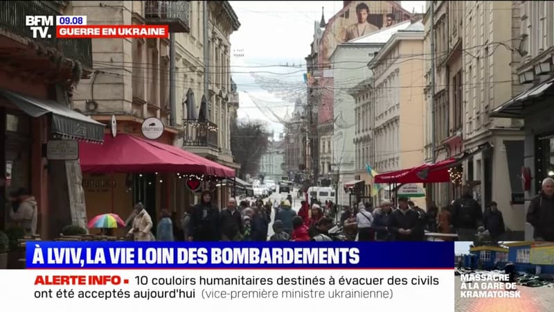 À Lviv, à l’ouest de l’Ukraine, la vie sans la guerre