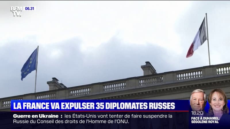 Après l’Allemagne, les Pays-Bas, la Belgique…, la France s’inscrit dans “une démarche européenne” avec l’expulsion de diplomates russes