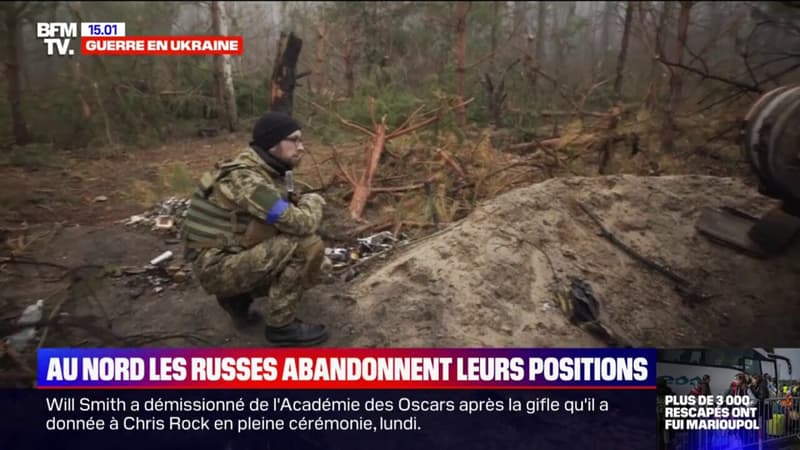 Au nord de l’Ukraine, les soldats russes abandonnent leurs positions