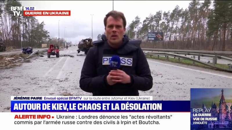 Autour de Kiev, l’armée ukrainienne documente les potentiels crimes de guerre et déminent les routes