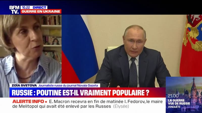 “Bien sûr qu’il y a des Russes qui soutiennent Poutine”: une journaliste de Novaïa Gazeta témoigne sur BFMTV