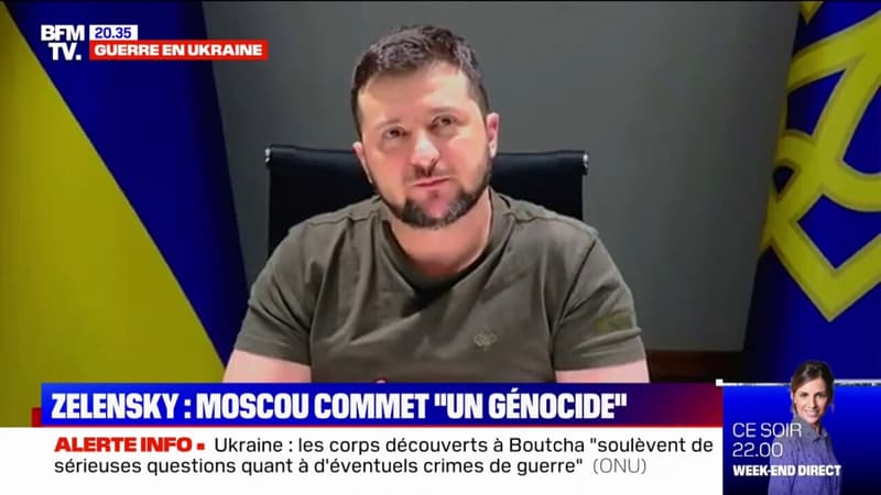 “C’est un génocide”: Volodymyr Zelensky s’est exprimé sur les exactions de l’armée russe en Ukraine