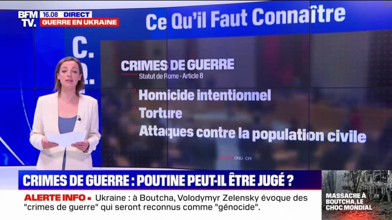 Crimes de guerre: Vladimir Poutine peut-il être jugé ?