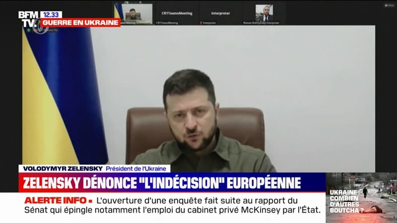 Devant le Parlement irlandais, Zelensky fustige “l’indécision” des Européens