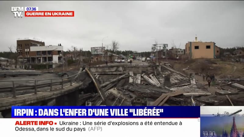Guerre en Ukraine: à Irpin, dans l’enfer d’une ville “libérée”