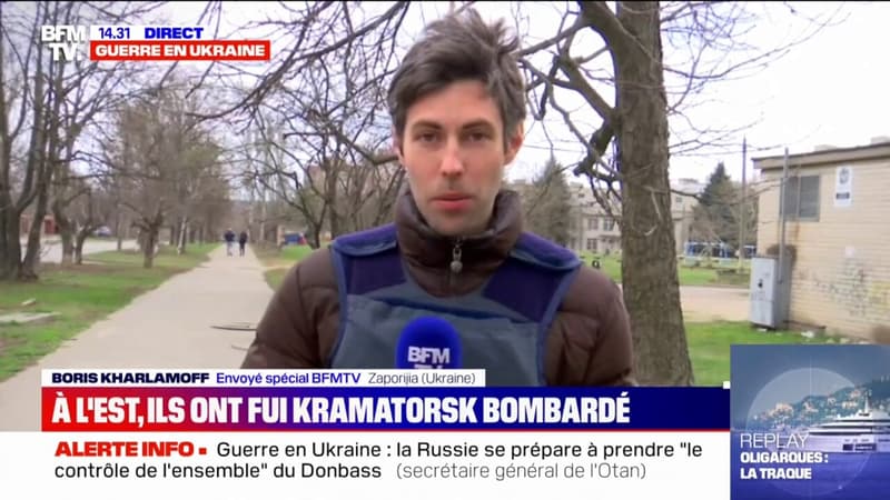 Guerre en Ukraine: à l’Est, les habitants de Kramatorsk fuient les bombardements