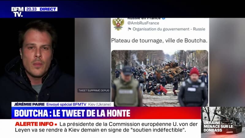 Guerre en Ukraine: comment sont organisés les reportages des journalistes à Boutcha?