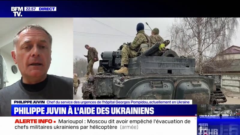 “Il leur manque du matériel”: Philippe Juvin appelle à aider les hôpitaux ukrainiens