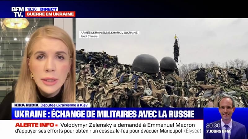 Kira Rudik, députée ukrainienne: “Les Russes échangent les militaires contre les femmes et les enfants évacués de force”