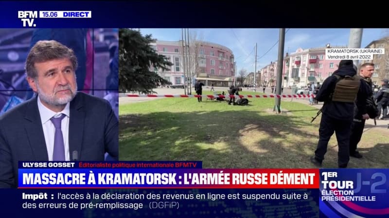 L’armée russe dément être à l’origine du massacre de Kramatorsk, qui a fait au moins 39 morts