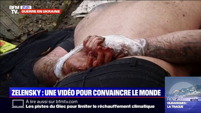 La vidéo choc diffusée par Volodymyr Zelensky devant les membres du Conseil de sécurité de l’ONU