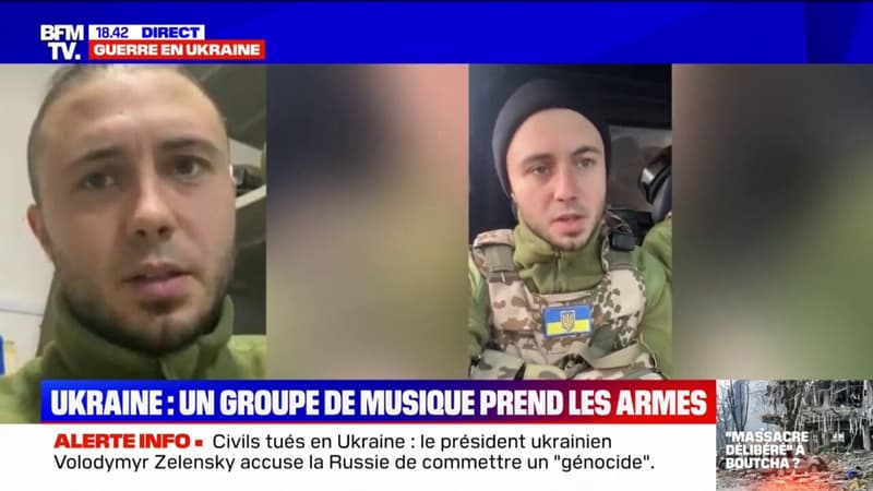 “Les comiques et les acteurs se transforment en leaders politiques”: le témoignage d’un chanteur ukrainien reconverti en soldat