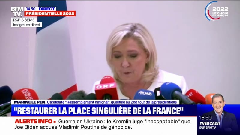 Marine Le Pen: “Indépendance, équidistance et constance seront mes trois piliers” en matière de diplomatie
