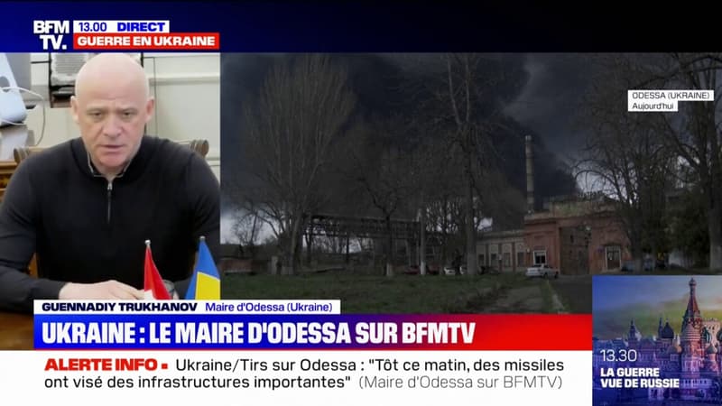 Missiles lancés sur Odessa: sur BFMTV, le maire de la ville annonce qu’il n’y a pas de personnes blessées ou tuées