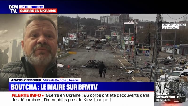 “Nous avons découvert 320 personnes torturées et tuées, mais le nombre augmente”: le maire de Boutcha témoigne sur BFMTV