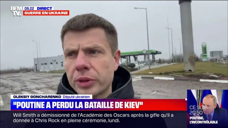 “Nous avons gagné la bataille de Kiev”: sur BFMTV, un député ukrainien témoigne