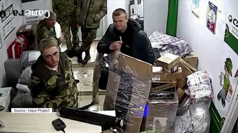 Ukraine: des soldats russes filmés dans un bureau de poste en train d’envoyer des biens pillés
