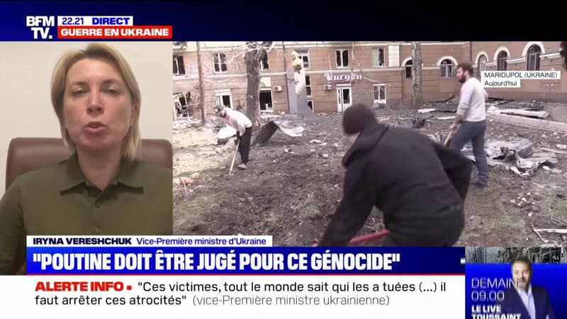 Pour la vice-Première ministre d’Ukraine, “Poutine doit être traduit devant la justice comme un criminel de guerre”