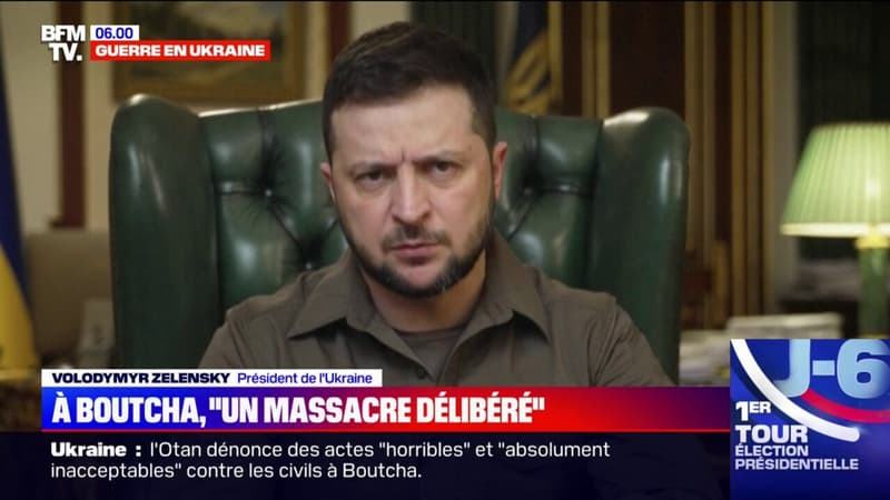 “Pourquoi des civils ordinaires dans une ville paisible ont-ils été torturés à mort?”: les mots de Volodymyr Zelensky, après le massacre à Boutcha en Ukraine