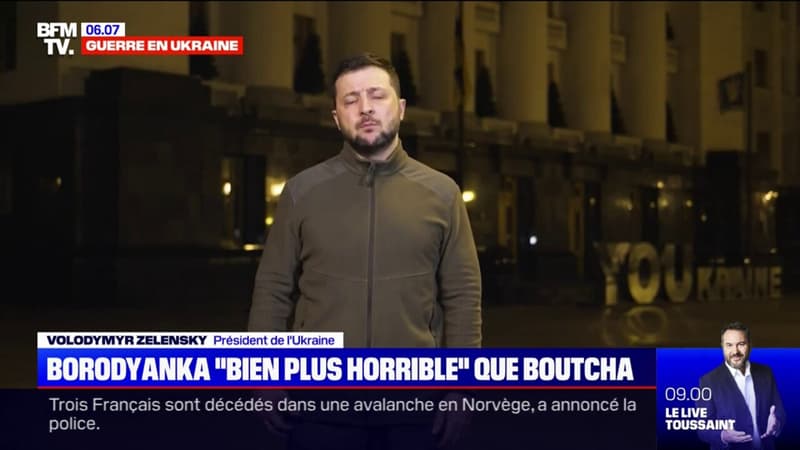 Ukraine: À Borodyanka, une horreur “bien pire” que Boutcha selon Volodymyr Zelensky