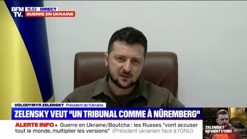 Ukraine: Volodymyr Zelensky veut une instance “équivalente à Nuremberg” pour juger les responsables