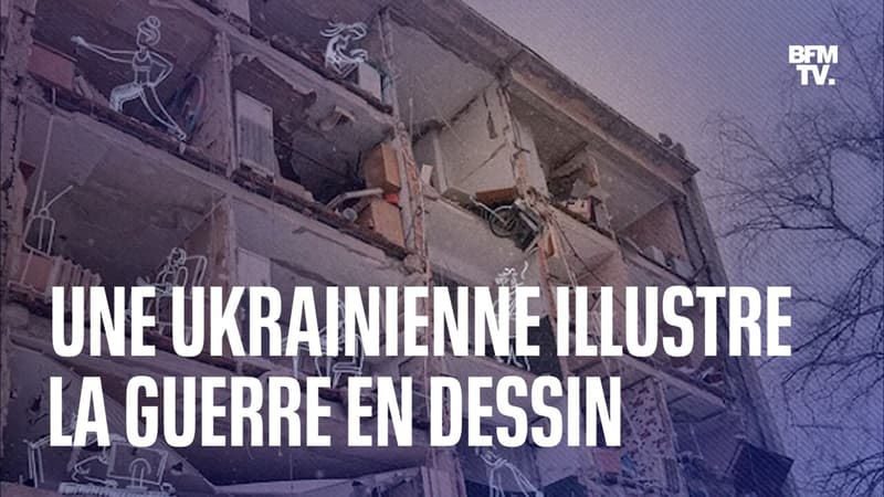 Une graphiste ukrainienne illustre la guerre en dessin