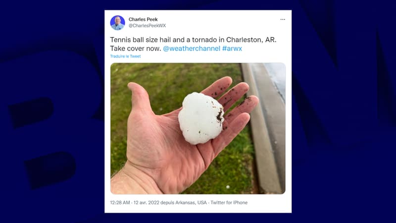 États-Unis: les images impressionnantes de la tempête de grêle et de la tornade qui ont frappé l’Arkansas