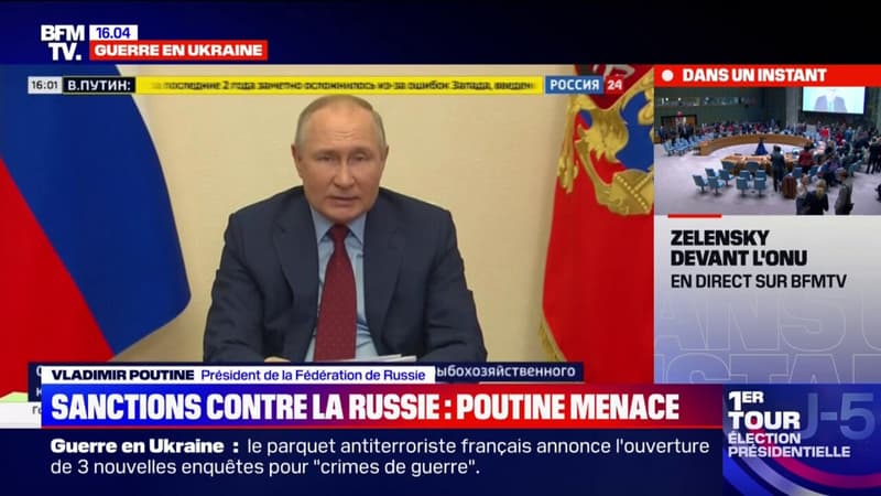 Vladimir Poutine veut surveiller les exportations alimentaires vers les pays “hostiles”