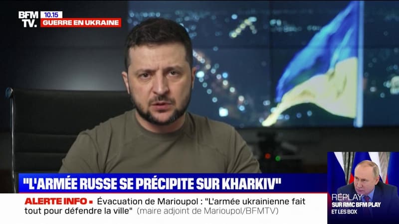 Volodymyr Zelensky: “Les militaires Russes se précipitent sur Kharkiv”