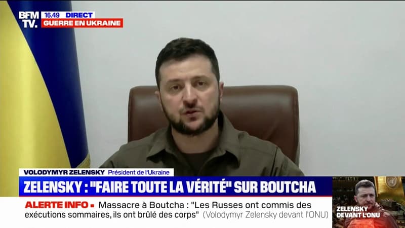 Volodymyr Zelensky dénonce l’inaction de l’ONU: “Il faut empêcher que le droit de véto devienne un droit de tuer”