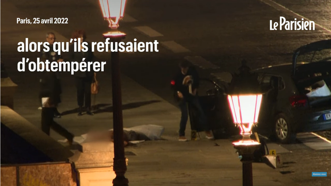 Paris : deux hommes abattus par la police après un refus d’obtempérer