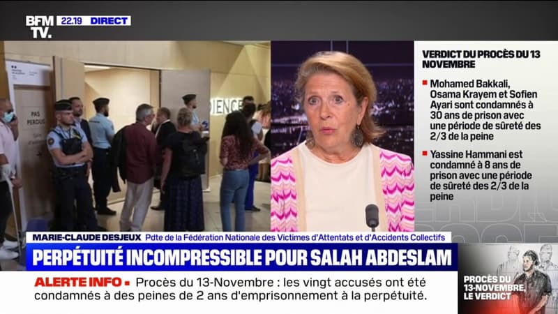 13-Novembre: Marie-Claude Desjeux craint des “chocs post-traumatiques” pour les victimes à l’issue du procès