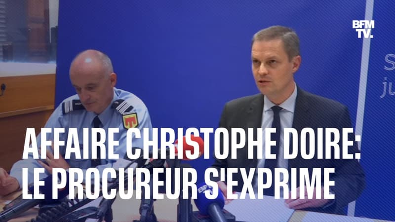 Affaire Christophe Doire: la conférence de presse du procureur en intégralité