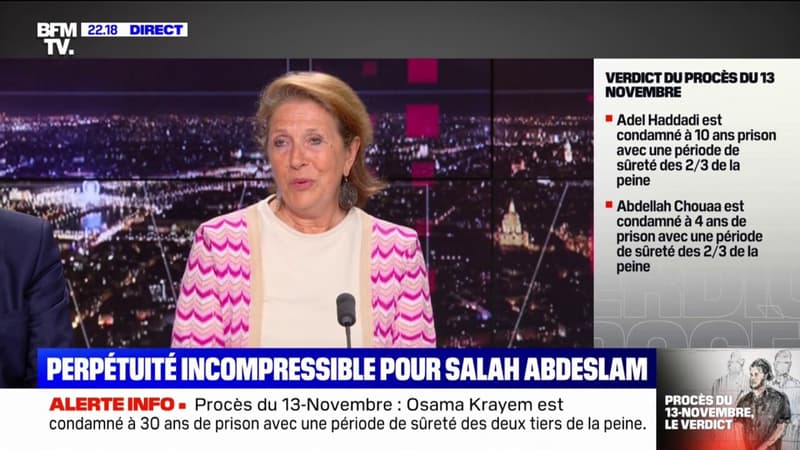 Marie-Claude Desjeux sur le procès du 13-Novembre: pour les victimes, “le verdict est comme une espèce d’effondrement”