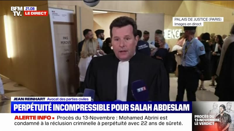 Procès du 13-Novembre: pour Me Jean Reinhart, “les parties civiles constatent l’intelligence de la décision”