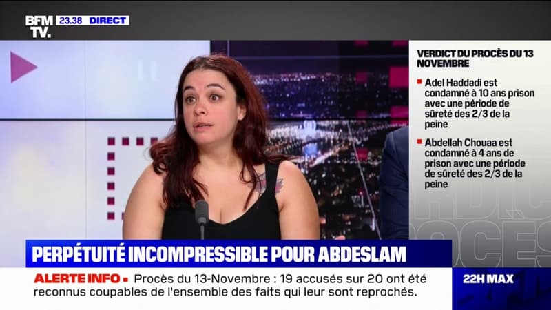 Sophie Parra, rescapée du Bataclan: “Pendant tout le procès, Salah Abdeslam n’a montré aucune empathie envers nous”