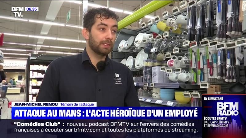 Attaque au couteau au Mans: l’acte héroïque d’un employé de supermarché
