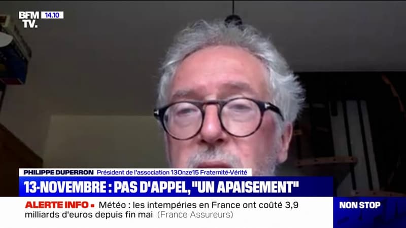 “C’est une bonne nouvelle”: Philippe Duperron, président de l’association 13Onze15 Fraternité-Vérité “soulagé” après le refus des accusés de faire appel de leur condamnation