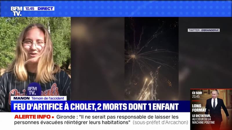 Feu d’artifice à Cholet: “Tout le monde a crié et on a commencé à éteindre le feu avec nos pieds”, témoigne Manon