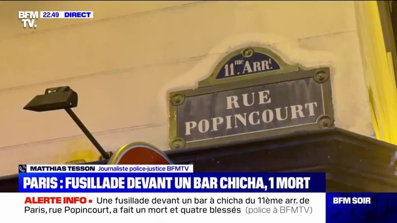 Fusillade à Paris: 2 personnes sont descendues de leur véhicule et ont tiré sur 2 clients attablés sur la terrasse d’un bar à chicha