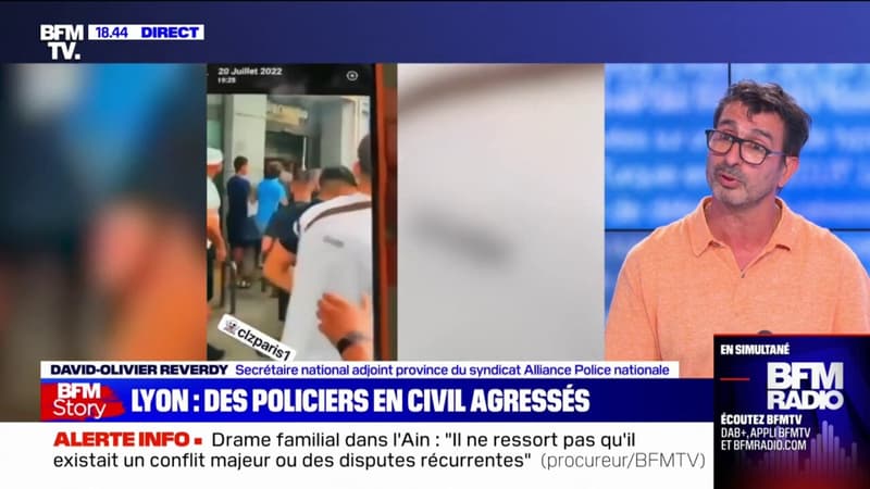 Policiers agressés à Lyon: “Les images sont insupportables […] Mes collègues sont choqués, meurtris, blessés” selon David-Olivier Reverdy (Alliance Police Nationale)