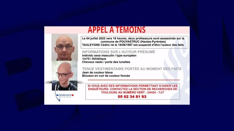 Double meurtre de Pouyastruc: la gendarmerie diffuse un appel à témoins pour retrouver le suspect