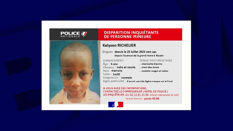 Rouen: un avis de recherche lancé après la disparition d’un enfant de 6 ans