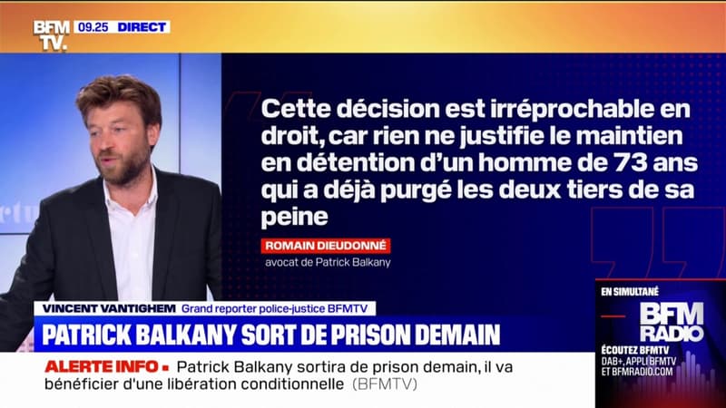 Libération conditionnelle de Patrick Balkany: son avocat évoque une “décision irréprochable en droit”