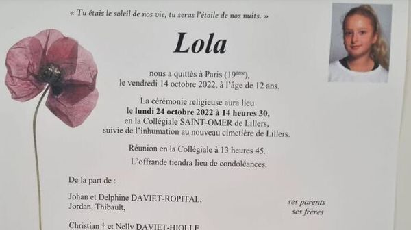 Obsèques de Lola : "C’est passé très vite", les mots déchirants d’un de ses frères en larmes devant son cercueil
