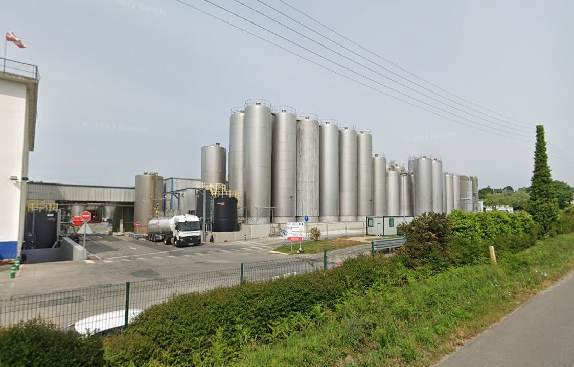 Quimper : Une fuite d’acide chlorhydrique détectée dans une usine de lait Candia