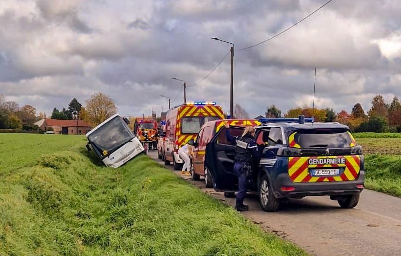 Nord : Deux blessés, dont un enfant, dans l’accident d’un bus scolaire