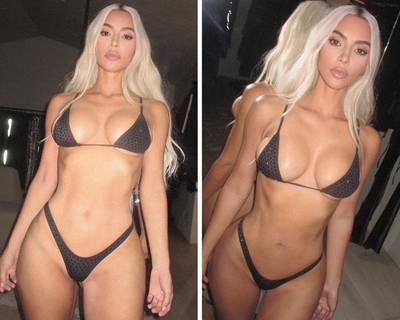 Kim Kardashian accusée d’avoir utilisé Photoshop pour cette photo